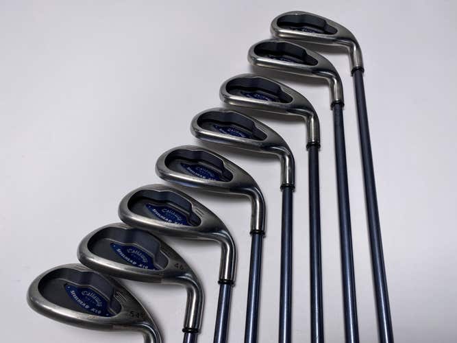 Callaway X-16 Iron Set 4-PW+SW System CW75 Regular Graphite Mens RH