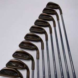 Ping Eye 2 Beryllium Copper Iron Set 2-PW+SW Black Dot ZZ Lite Stiff RH