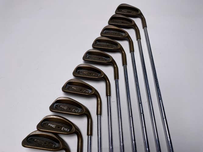 Ping Eye 2 Beryllium Copper Iron Set 2-PW+SW Black Dot ZZ Lite Stiff RH