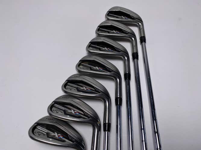 Callaway XR Pro Iron Set 4-PW KBS Tour V 90g Stiff Steel Mens RH