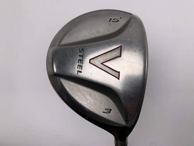 TaylorMade V Steel 3 Fairway Wood 15* MAS2 Stiff Graphite Mens RH