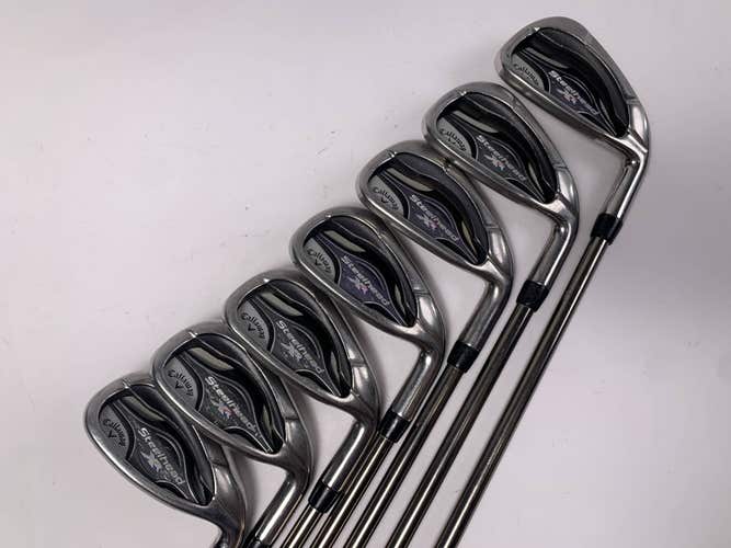 Callaway Steelhead XR Iron Set 5-PW+GW Recoil ES 460 F2 Senior RH Oversize Grips