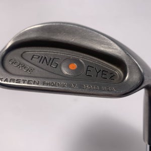 Ping Eye 2 Gorge Lob Wedge LW Orange Dot 2* Flat KBS Tour 90 90g Stiff Mens RH