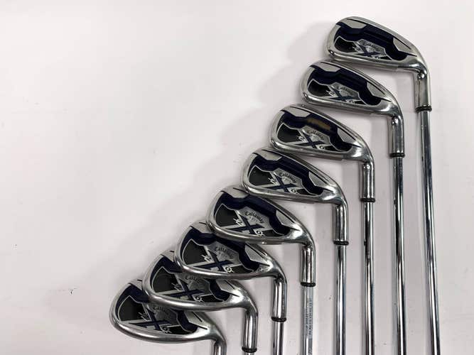 Callaway X-20 Iron Set 4-PW+SW Uniflex Steel Mens RH