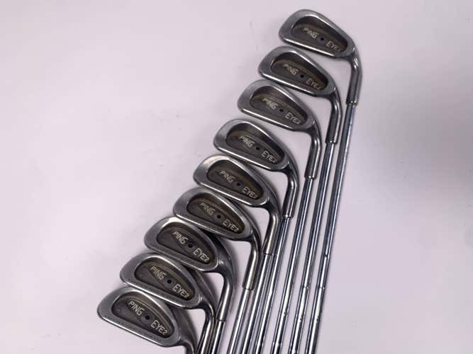 Ping Eye 2 + Iron Set 3-PW+SW Black Dot Karsten KT-M Stiff Steel Mens RH