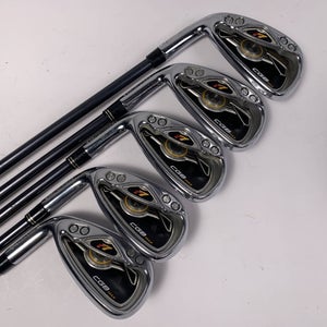 TaylorMade R7 CGB Max Iron Set 6-PW REAX 55g Stiff Graphite Mens LH