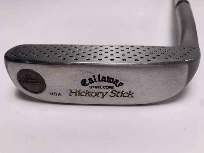 Callaway Hickory Stick Little Poison I Wood Shaft Putter 35" Mens RH