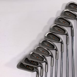 Ping Eye 2 + Iron Set 2-PW+SW Orange Dot 2* Flat Cushin Regular Steel Mens RH