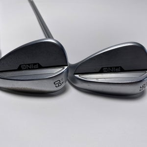 Ping s159 Chrome Wedge Set 56* 12 | 60* 6 Orange Dot 2* Flat Alta Quick Mens RH