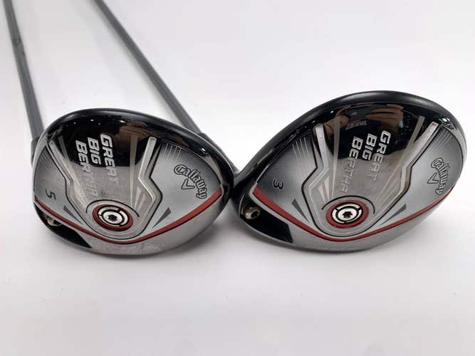 Callaway Great Big Bertha 2015 3 & 5 Fairway Wood Set 15* 18*Kuro Kage Senior RH