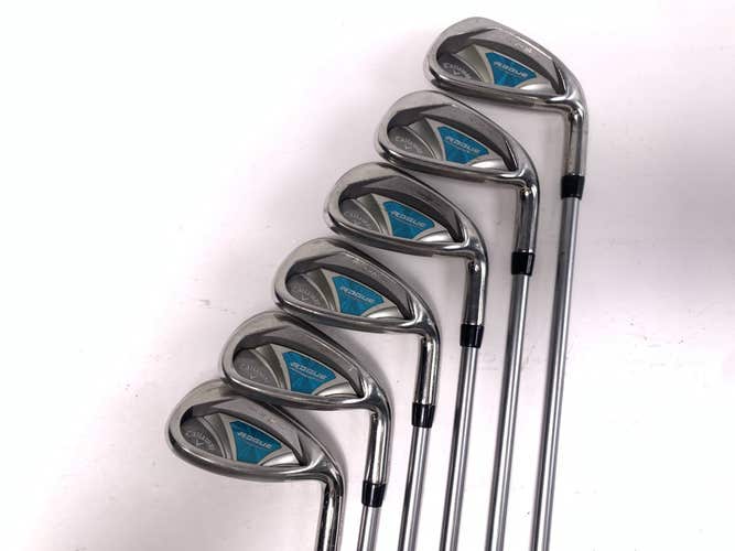 Callaway Rogue Iron Set 6-PW+SW Aldila Quaranta 40g Ladies Graphite Womens RH