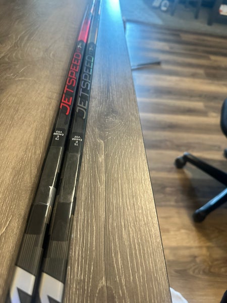Two Pack - Senior CCM RibCor Trigger 9 Pro Left Hand Hockey Stick Pro Stock (Used) - JETSPEED WRAP