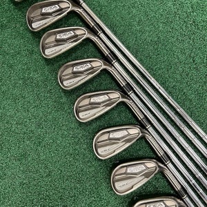Adams Idea Black CB3 Forged Irons 4-PW+GW KBS Stiff Flex Steel +1/2" Length MRH