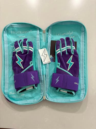 Bruce Bolt Long Cuff Batting Gloves (New)