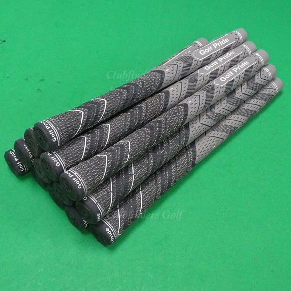 Golf Pride MCC Plus 4 Standard Grey 60R Round Pulled Grips LOT OF 13