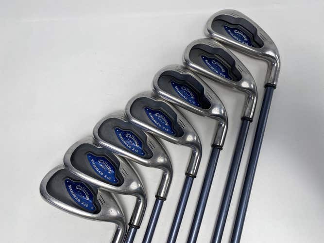 Callaway X-16 Iron Set 3-9 System CW85 Firm Graphite Mens RH