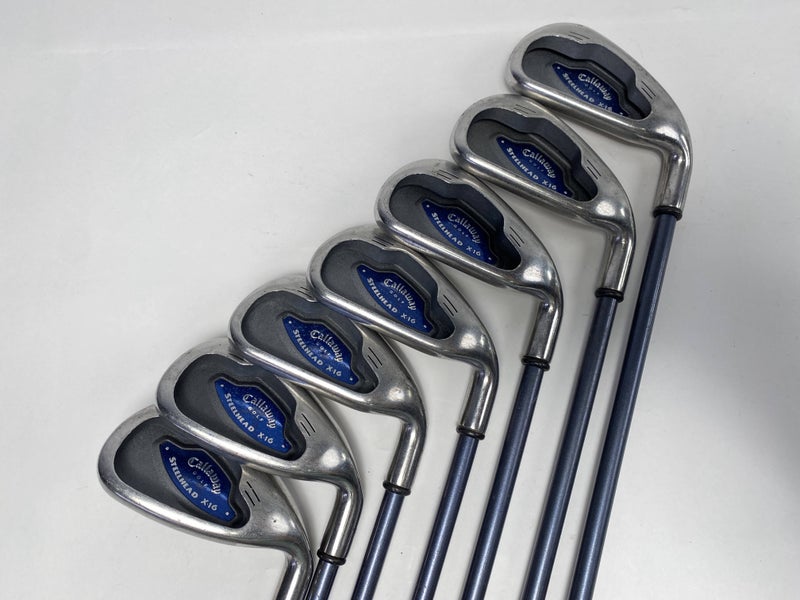 Callaway X-16 Iron Set 3-9 System CW85 Firm Graphite Mens RH