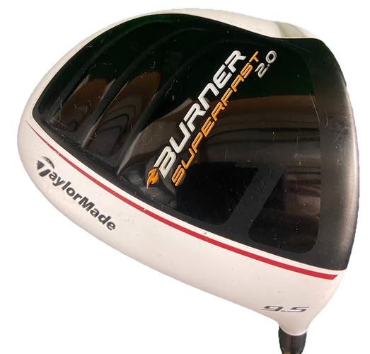 TaylorMade Burner Superfast 2.0 Driver 9.5* RH Reax 4.8 Stiff Graphite New Grip