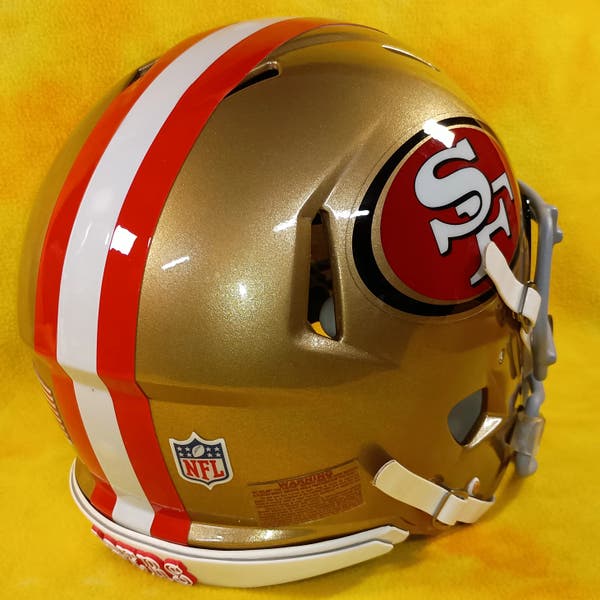 San Francisco 49ers custom fullsize Riddell Speed football helmet Lg NFL | SidelineSwap | Buy and Sell on SidelineSwap San Francisco 49ers custom fullsize Riddell Speed football helmet Lg NFL | SidelineSwap | Buy and Sell on SidelineSwap