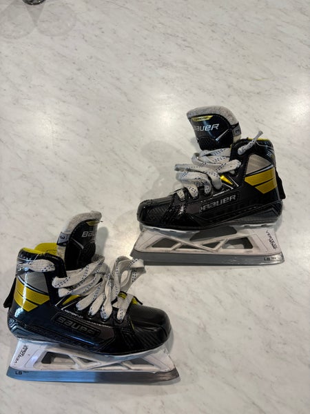 2021 Bauer Supreme 3S Hockey Goalie Skates Regular Width Size 3 (Used)