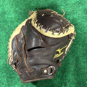 Brown & Tan Mizuno Franchise RH Catcher's Baseball Glove 33.5" (Used)