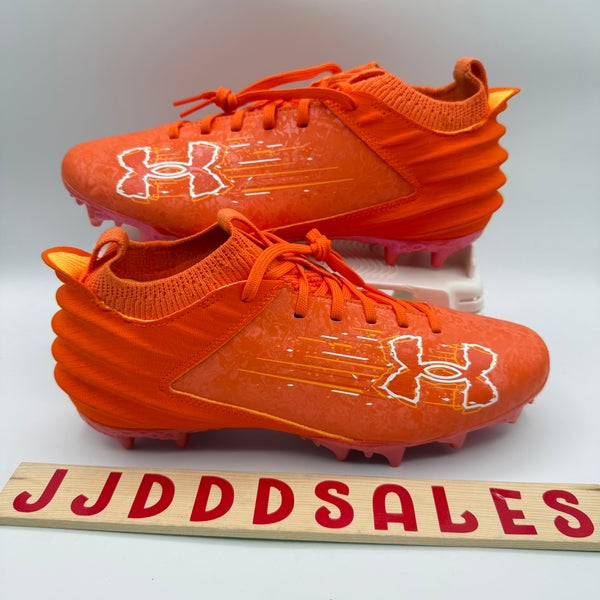 Under Armour Blur 2 MC Suede Orange Football Cleats 3027978-800 Men’s Size 8