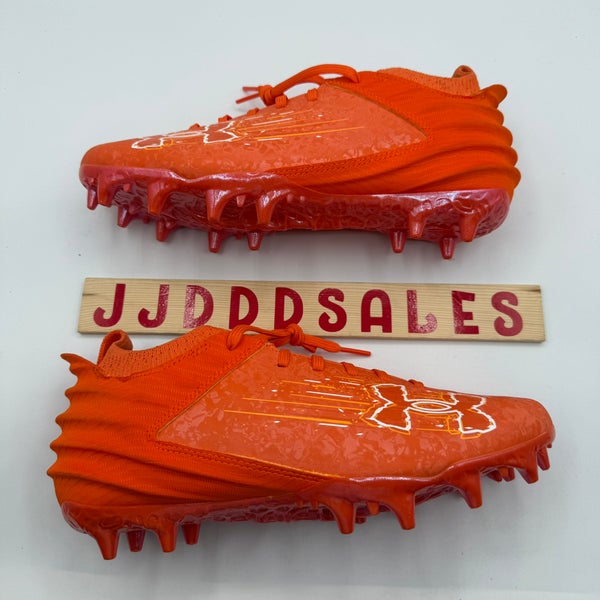 Under Armour Blur MC Suede Orange Football Cleats 3027978-800