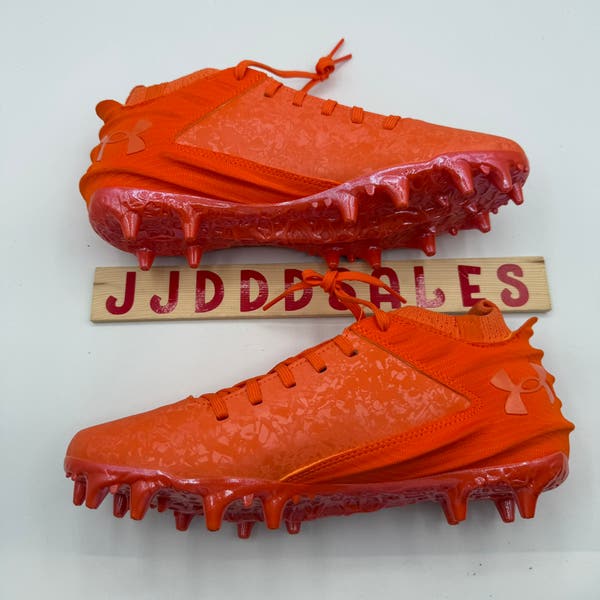 Under Armour Blur 2 MC Suede Football Cleats Mens 8 Team Orange Under Armour Blur 2 MC Suede Orange Football Cleats 3027978  main image 3