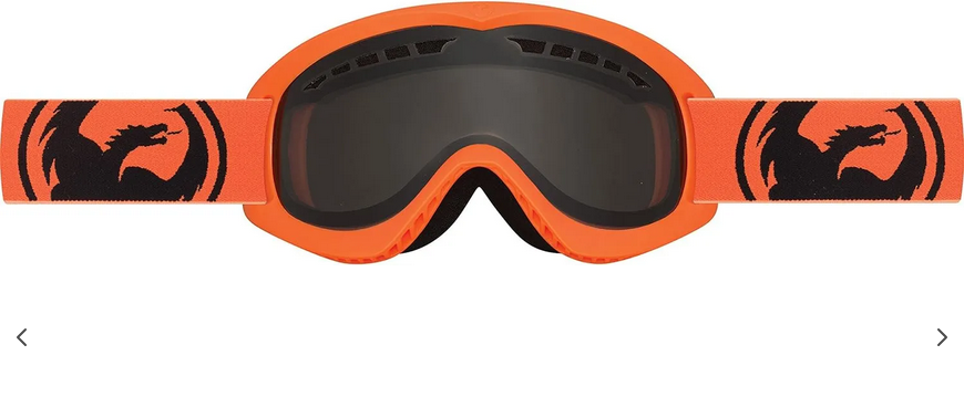 NEW kids Dragon Alliance DXS Ski snowboard Goggle Dragon  Neon Orange/Smoke store wear