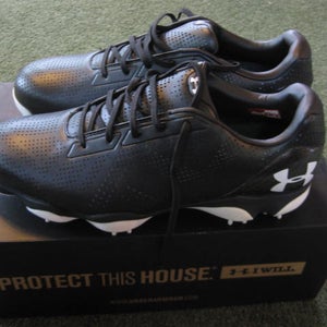 Men's Size M 10.0 (W 11.0) Under Armour Drive One Golf Shoes(NIB) - Black
