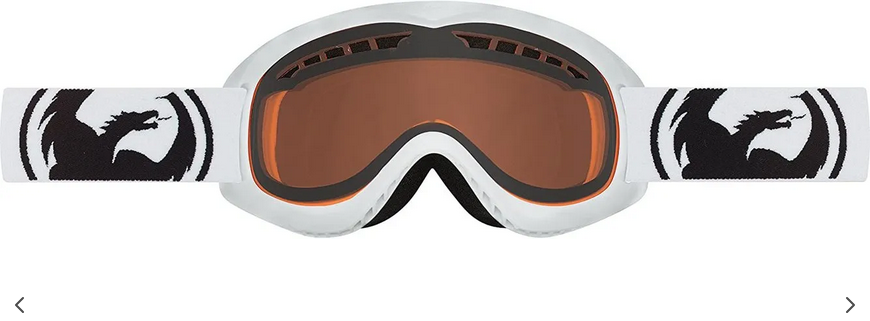 NEW Dragon  DXS Ski Goggles  kids goggles in box NEW Powder Amber/White store wear