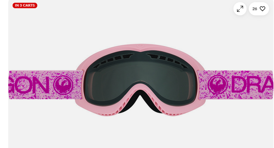 Dragon Alliance DX Ski snowboard Goggles Dragon pink smoke never use store wear