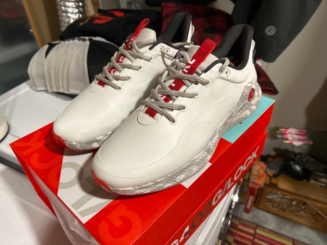 G/FORE G4 MG4+ Camo Camouflage Golf Shoe Sneaker US 10.5 white and red mint shape g/lock