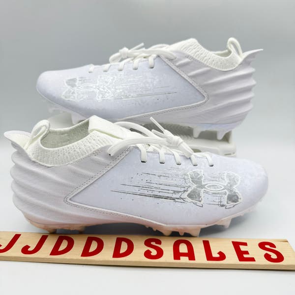 Under Armour Blur 2 MC Suede White Football Cleats 3027978 