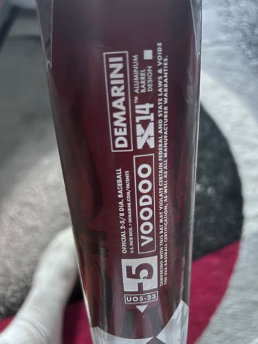 2023 DeMarini Voodoo One Alloy USABat Certified Bat (-5) 26 oz 31" (Used)