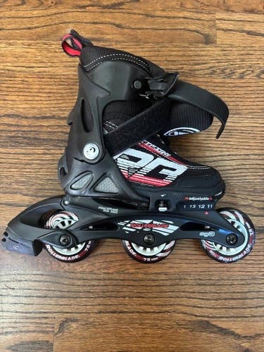 Rollerblade Spitfire XT Inline Skates Adjustable (Size 11J to 1 US) Regular Width (Used)