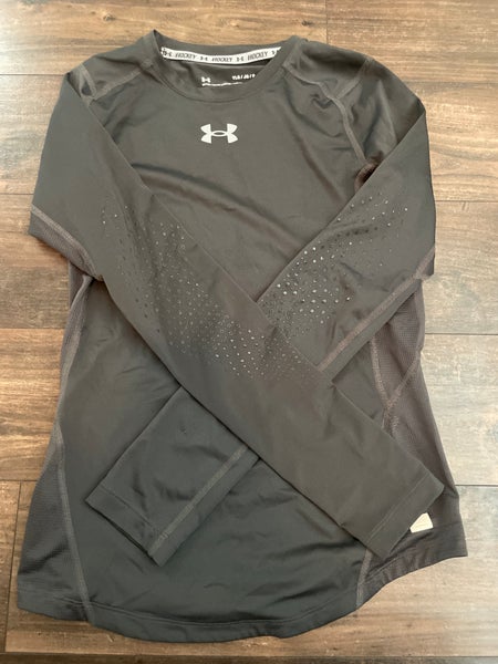 Gray Large Boys Under Armour Compression (New)