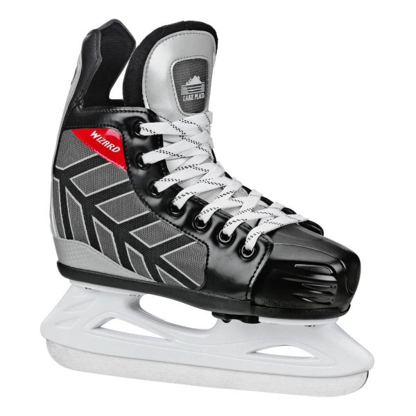 Lake Placid Kids' Wizard 400 Adjustable Hockey Skates Size - (Jr 13-3)