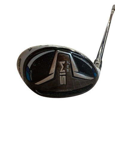 Used Taylormade SIM MAX 5 HYBRID Mens Hybrid Club LH Black 5 Hybrid 11835-S000197549