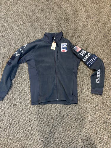 Gray Men's Large Kappa US Ski Team Issued Fleece