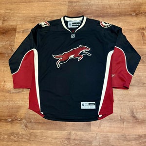 Reebok Premier Phoenix Arizona Coyotes Running "Fox" Black Alternate Jersey (XL)
