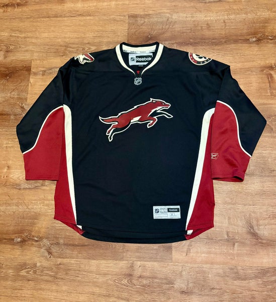 Reebok Premier Phoenix Arizona Coyotes Running "Fox" Black Alternate Jersey (XL)