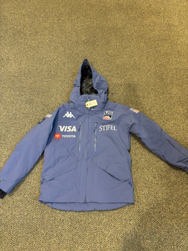 New Blue Men's Large Kappa US Ski Team Issued Jacket