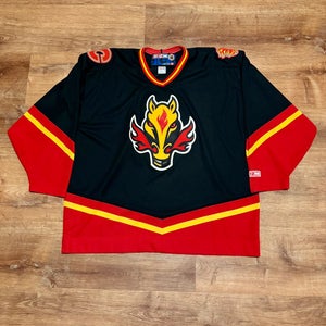 Vintage CCM Calgary Flames Blasty Jersey Black (XXL)