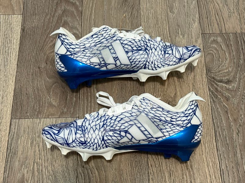 adidas Adizero II Electric Football Cleats Snakeskin Blue  display picture 1
