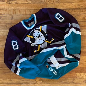 Vintage Teemu Selanne Mighty Ducks Center Ice Authentic Hockey Jersey