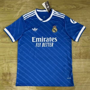 Real Madrid Blue Medium/Large Men's Adidas Jersey (New)