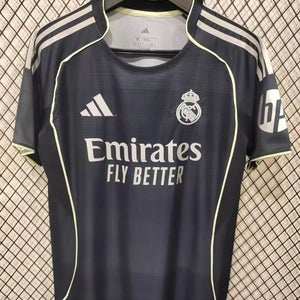 Real Madrid 25/26 Black Medium/Large Men's Adidas Jersey (New)