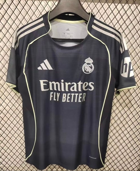 Real Madrid 25/26 Black Medium/Large Men's Adidas Jersey (New)