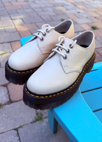 DR. MARTENS 1461 II PISA LEATHER UNISEX PLATFORM SHOES - WOMENS SZ 8 - MENS SZ 7